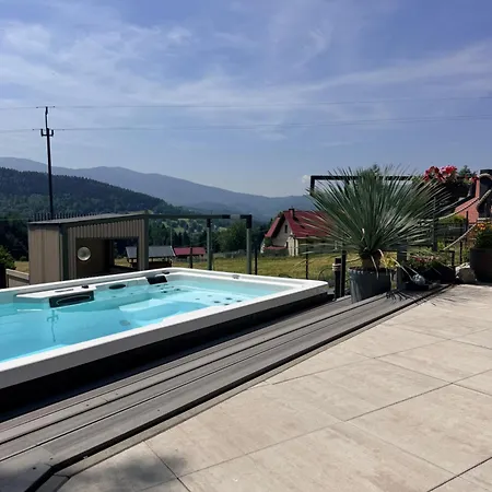 Babiogorska Stodola Dom Dla 12 Osob Basen Sauna Balia Z Jacuzzi Widok Na Gory Вилла Завоя